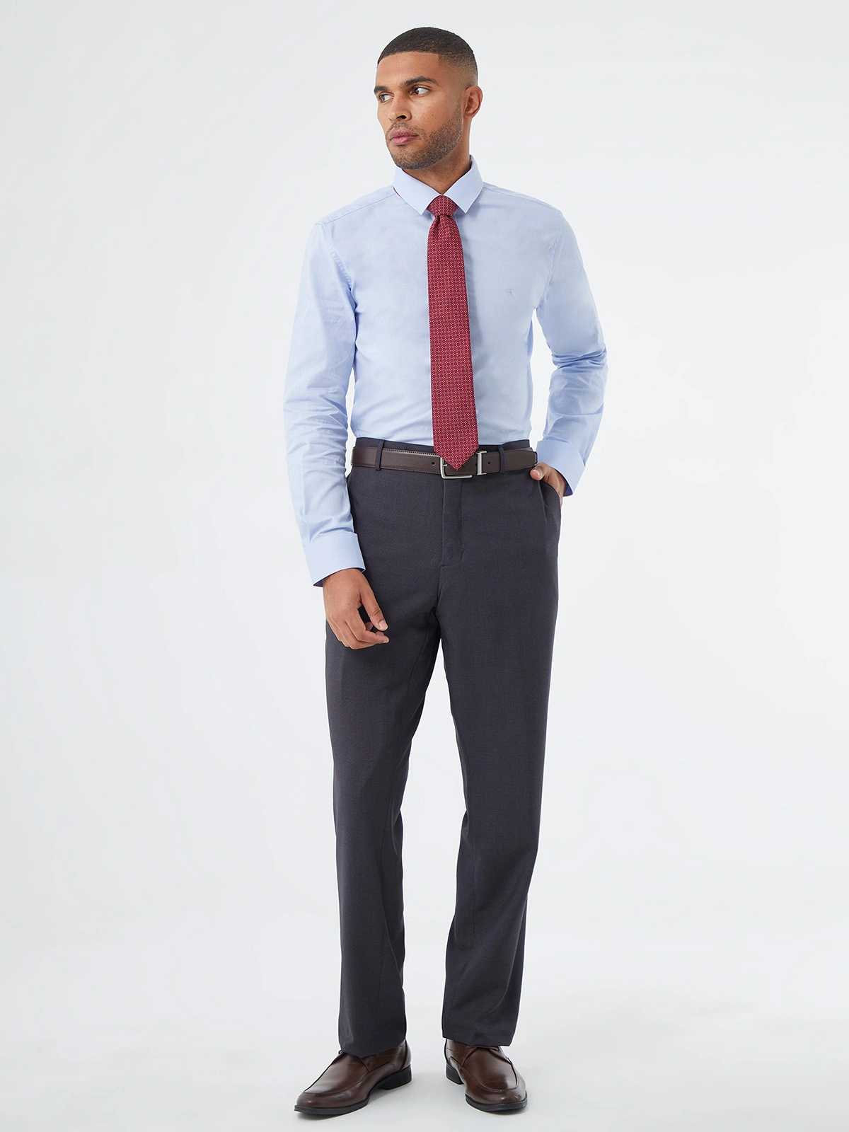 PANTALÓN FORMAL MODERN FIT HOMBRE JOHN HOLDEN MODA P05871 - 5