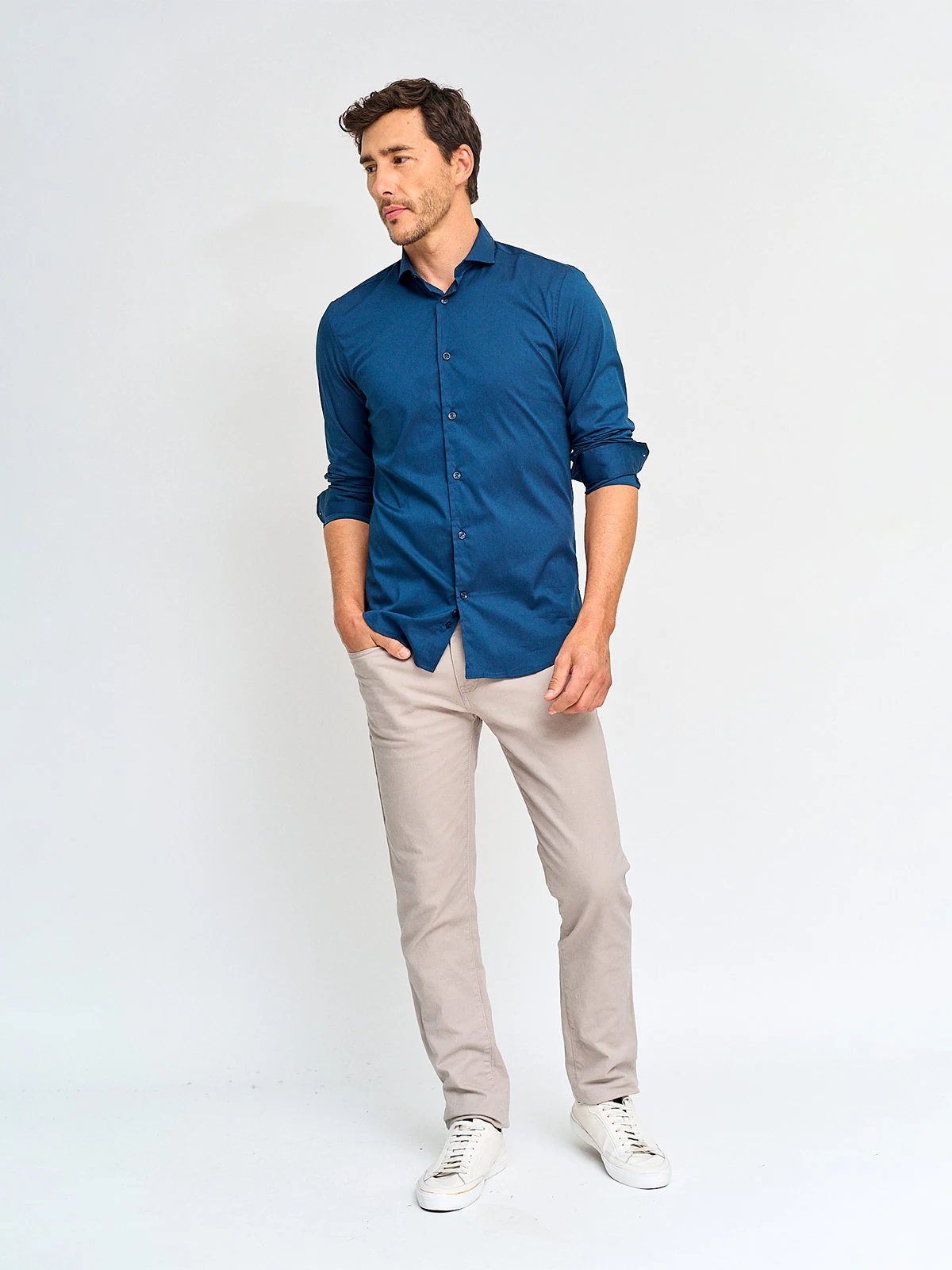 CAMISA MANGA LARGA ALGODÓN HOMBRE MARQUIS - 4