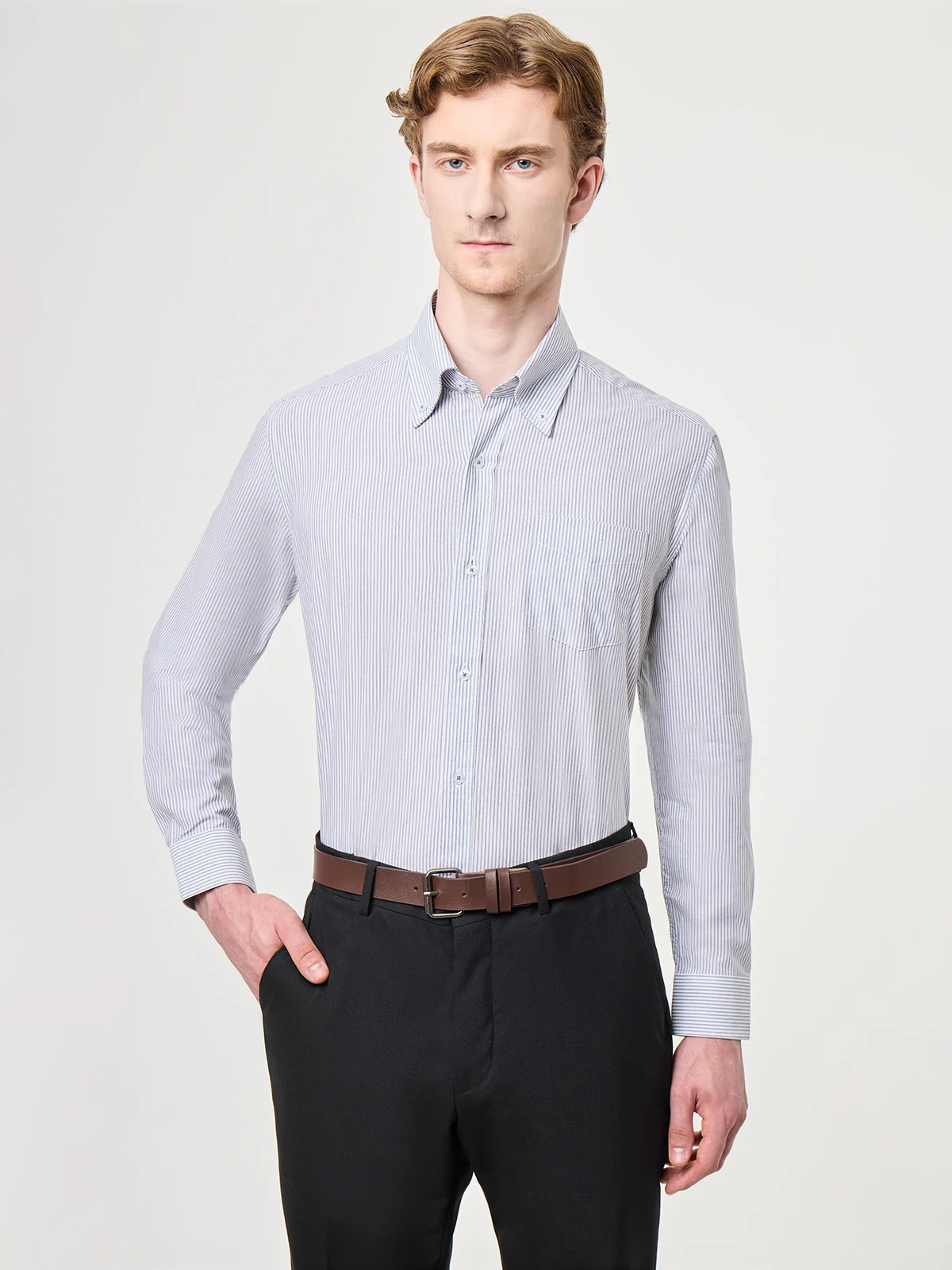 CAMISA ALGODÓN MANGA LARGA HOMBRE PURO EGO - 1
