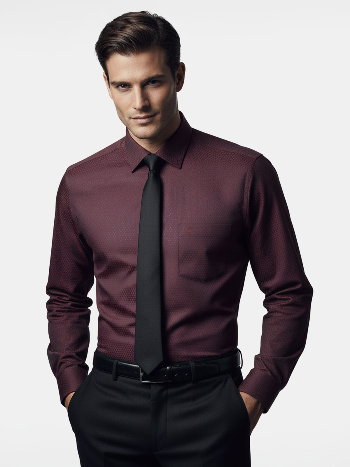 CAMISA MANGA LARGA ALGODÓN HOMBRE JOHN HOLDEN 2LC989 - 1