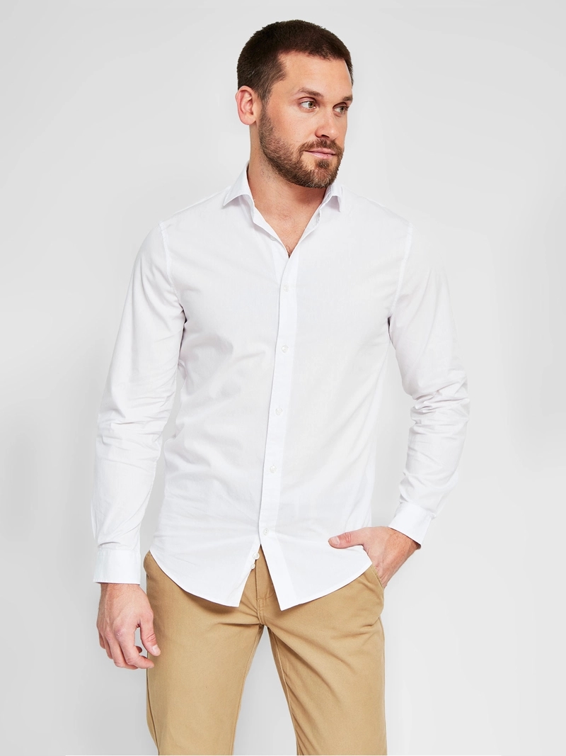 CAMISA MANGA LARGA ALGODÓN HOMBRE MARQUIS - 1