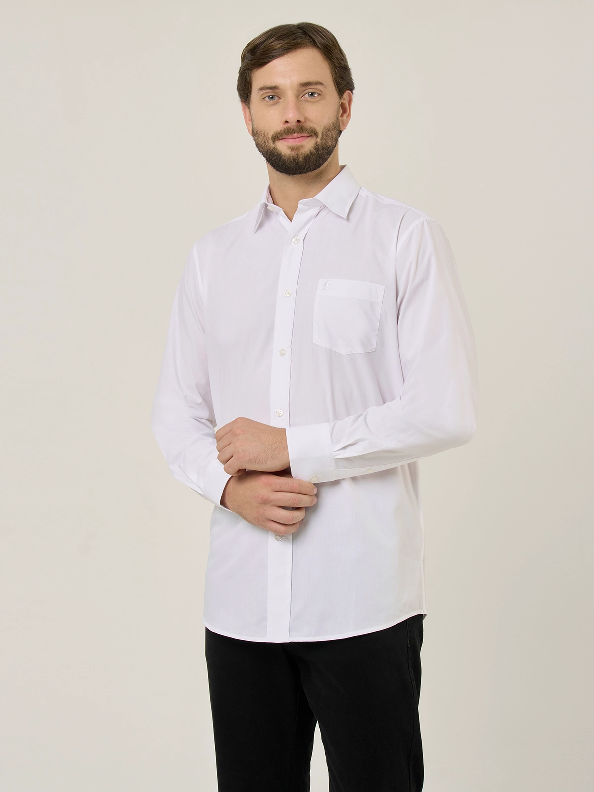 CAMISA MANGA LARGA ALGODÓN HOMBRE KENNETH STEVENS - 1