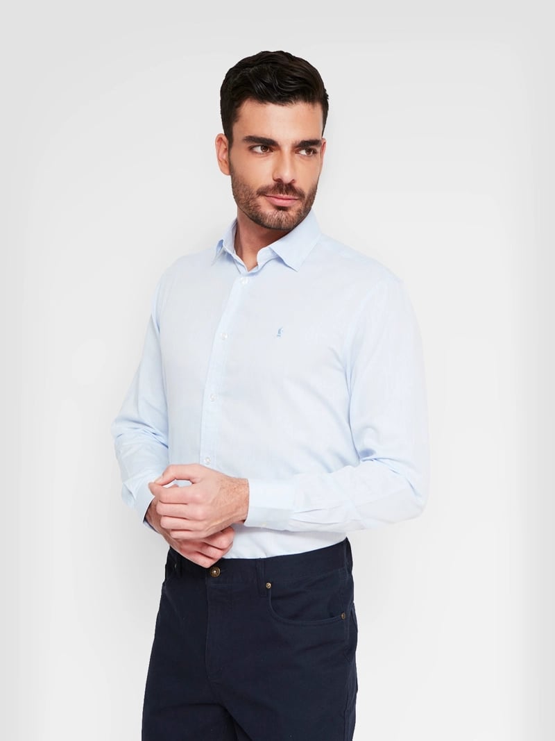 CAMISA MANGA LARGA ALGODÓN HOMBRE KENNETH STEVENS - 1