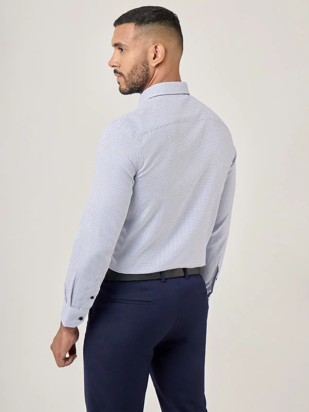 CAMISA MANGA LARGA HOMBRE JOHN HOLDEN AZUL 3LC039 - 2