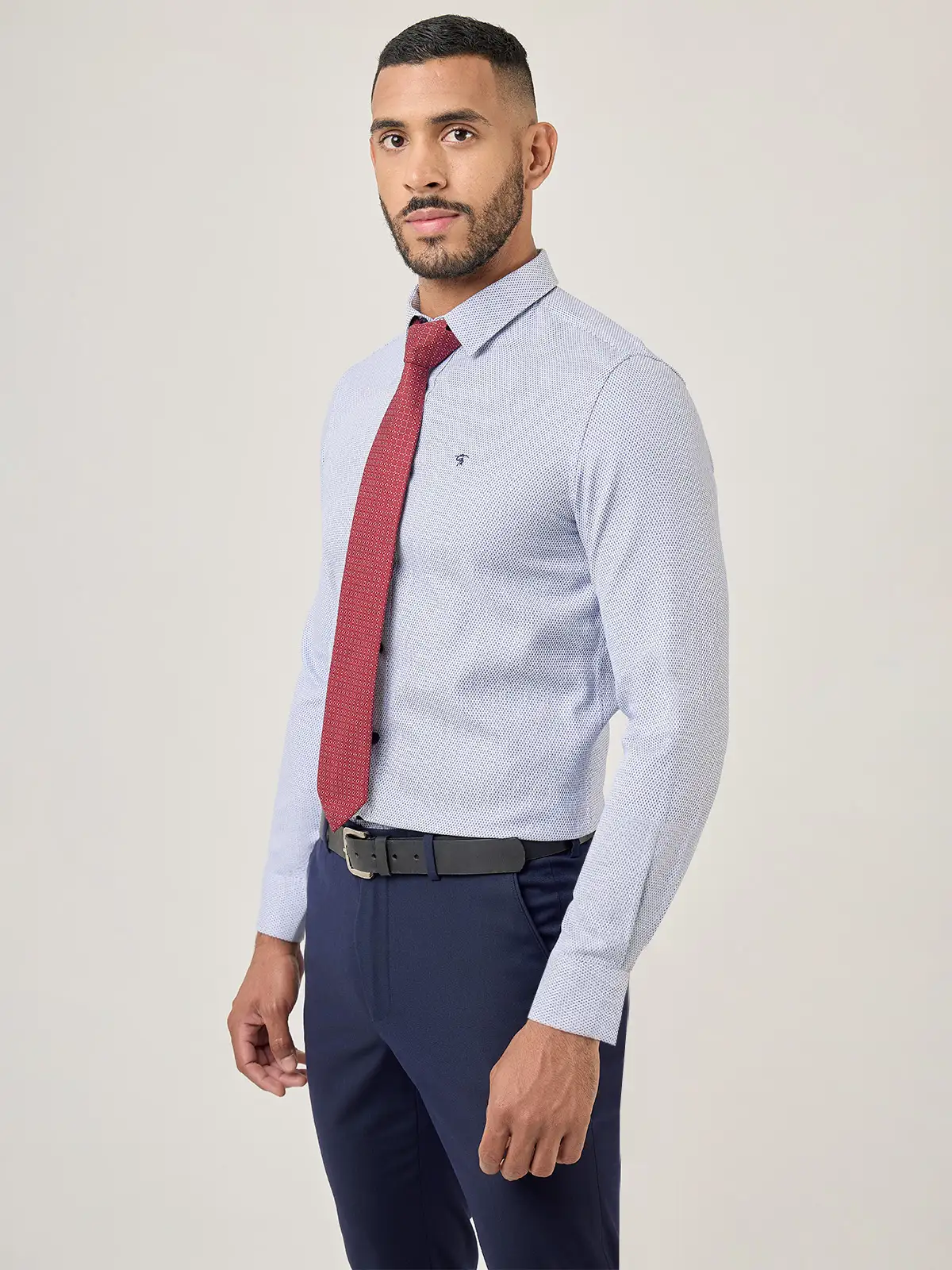 CAMISA MANGA LARGA HOMBRE JOHN HOLDEN AZUL 3LC039 - 3
