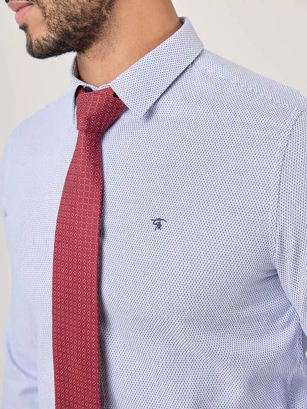 CAMISA MANGA LARGA HOMBRE JOHN HOLDEN AZUL 3LC039 - 4