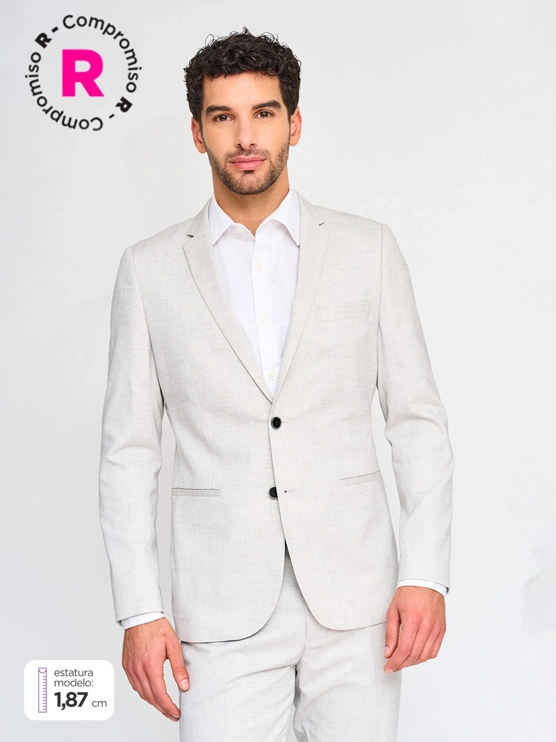 SACO HOMBRE INDEX GRIS CLARO - 1