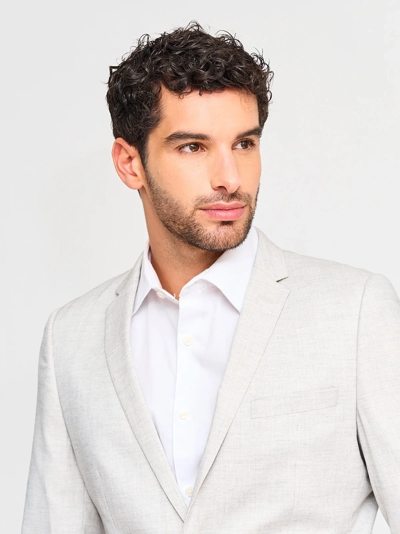 SACO HOMBRE INDEX GRIS CLARO - 3