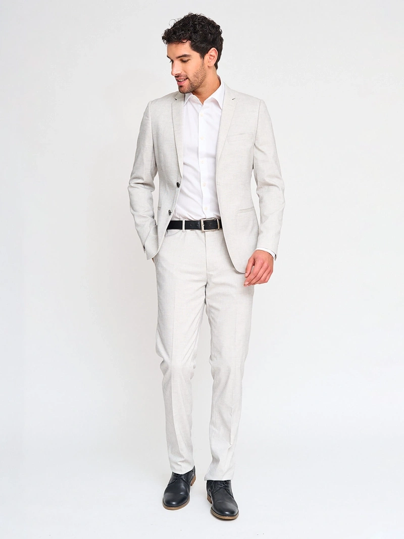 SACO HOMBRE INDEX GRIS CLARO - 4