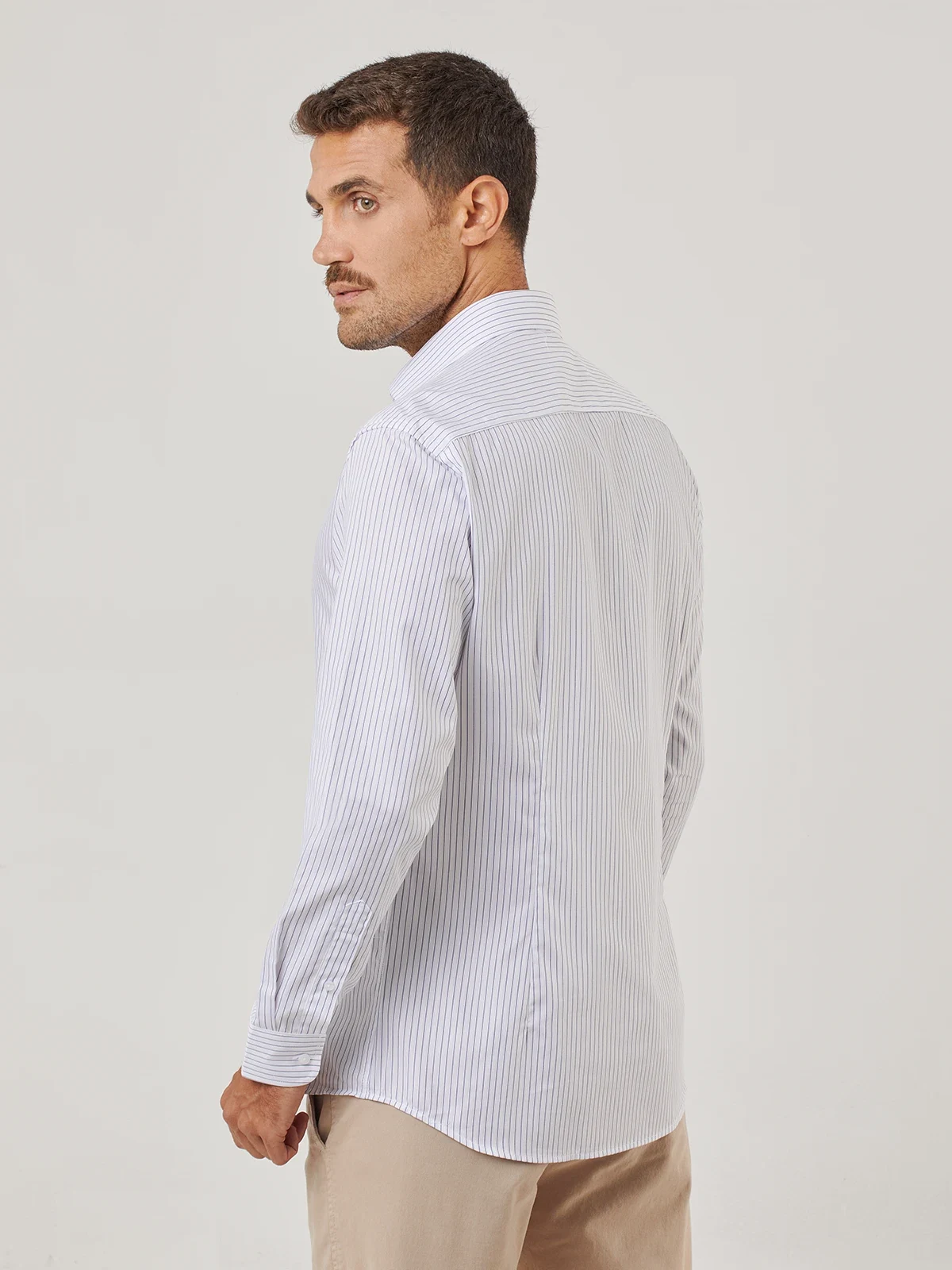 CAMISA MANGA LARGA HOMBRE PURO EGO AZUL RAYAS - 2