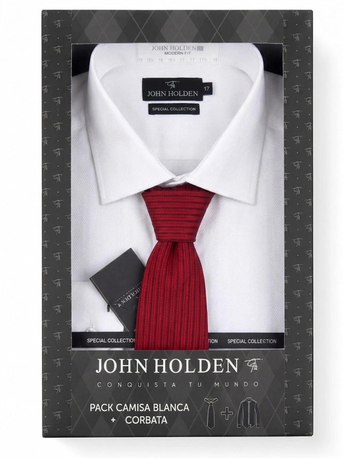PACK CAMISA + CORBATA HOMBRE JOHN HOLDEN - 1