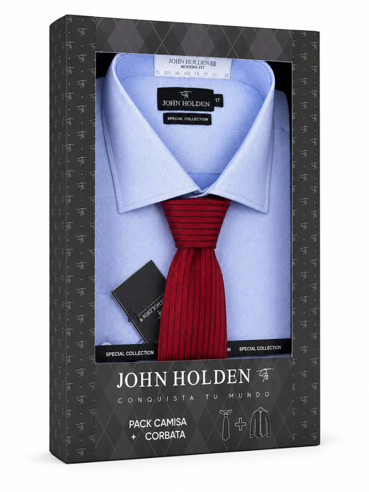 PACK CAMISA + CORBATA HOMBRE JOHN HOLDEN - 2
