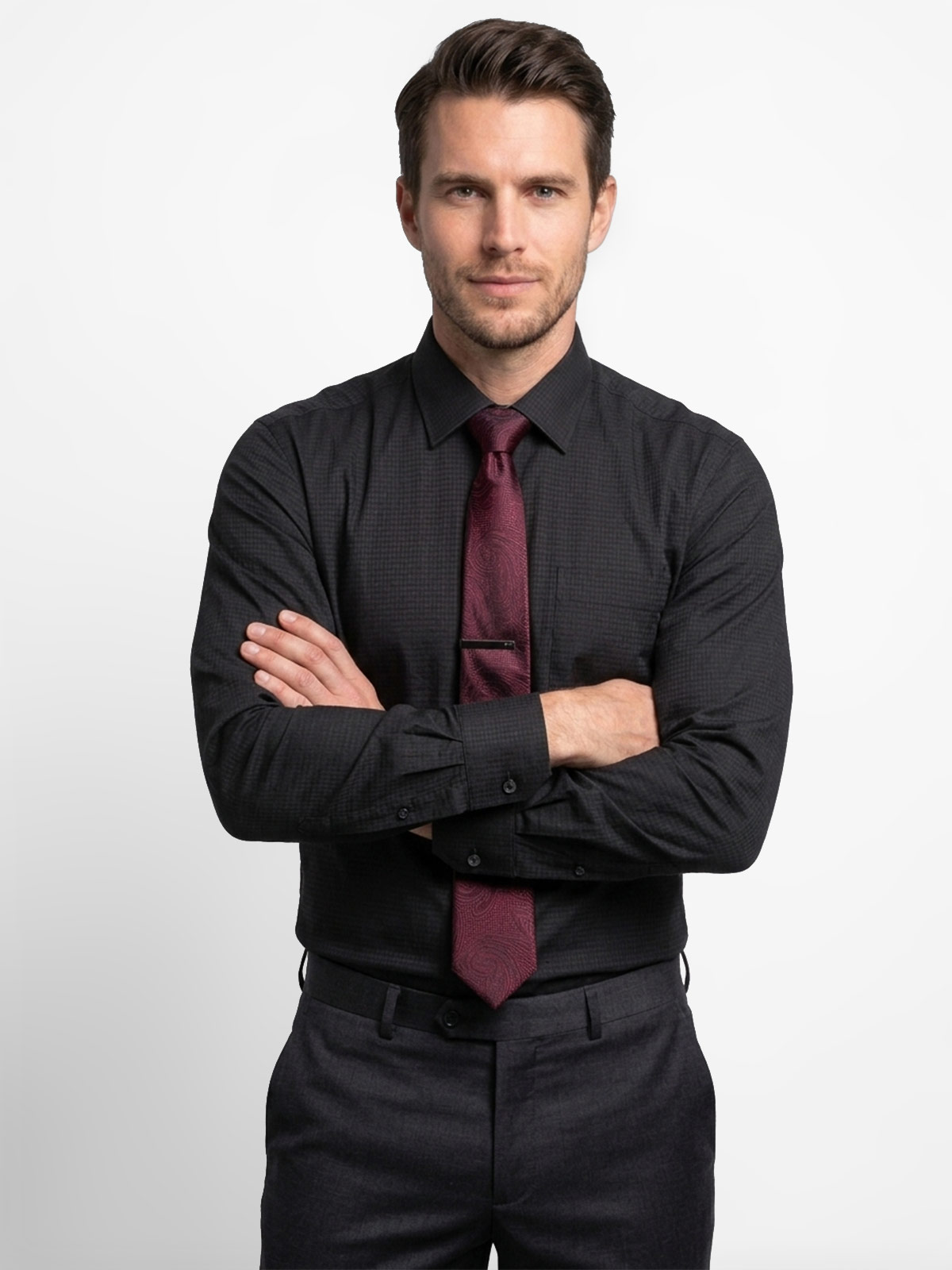 CAMISA MANGA LARGA HOMBRE JOHN HOLDEN SPANDEX - 1