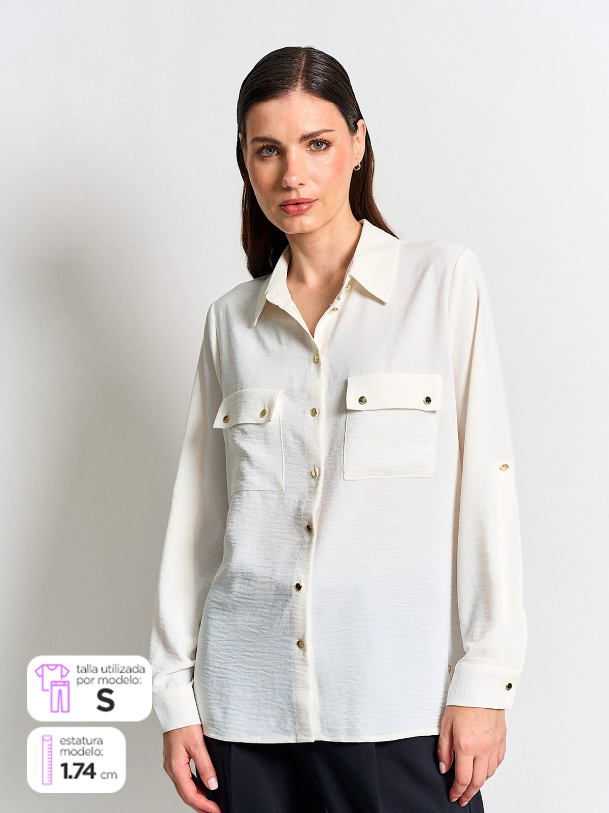 BLUSA MANGA LARGA MUJER CACHAREL DUGAN - 1