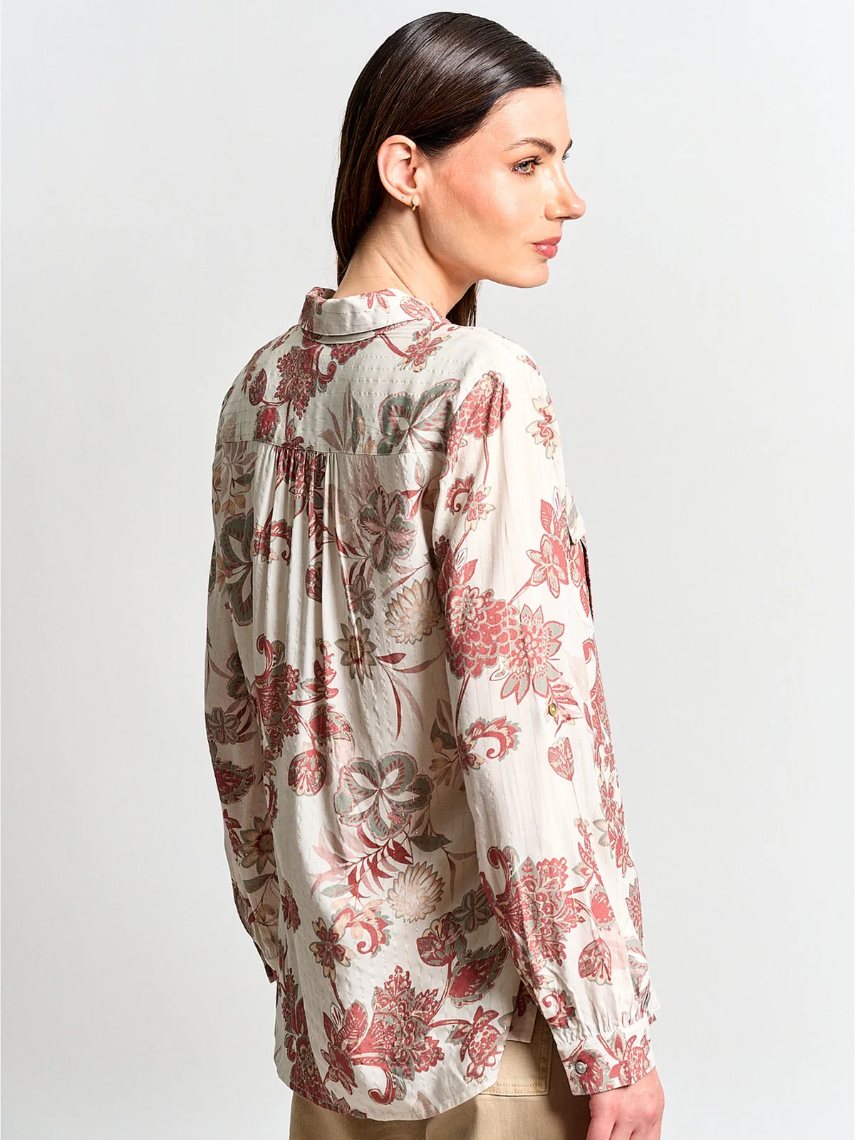 BLUSA MANGA LARGA MUJER CACHAREL BARCO - 2