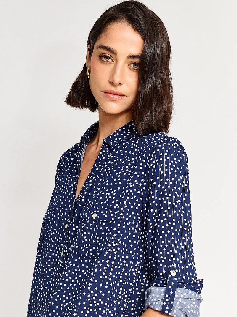 BLUSA MANGA LARGA MUJER CACHAREL BARCO - 3