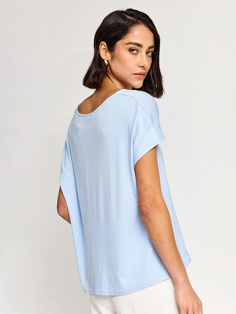 BLUSA MANGA CORTA MUJER CACHAREL BAGATA - 2