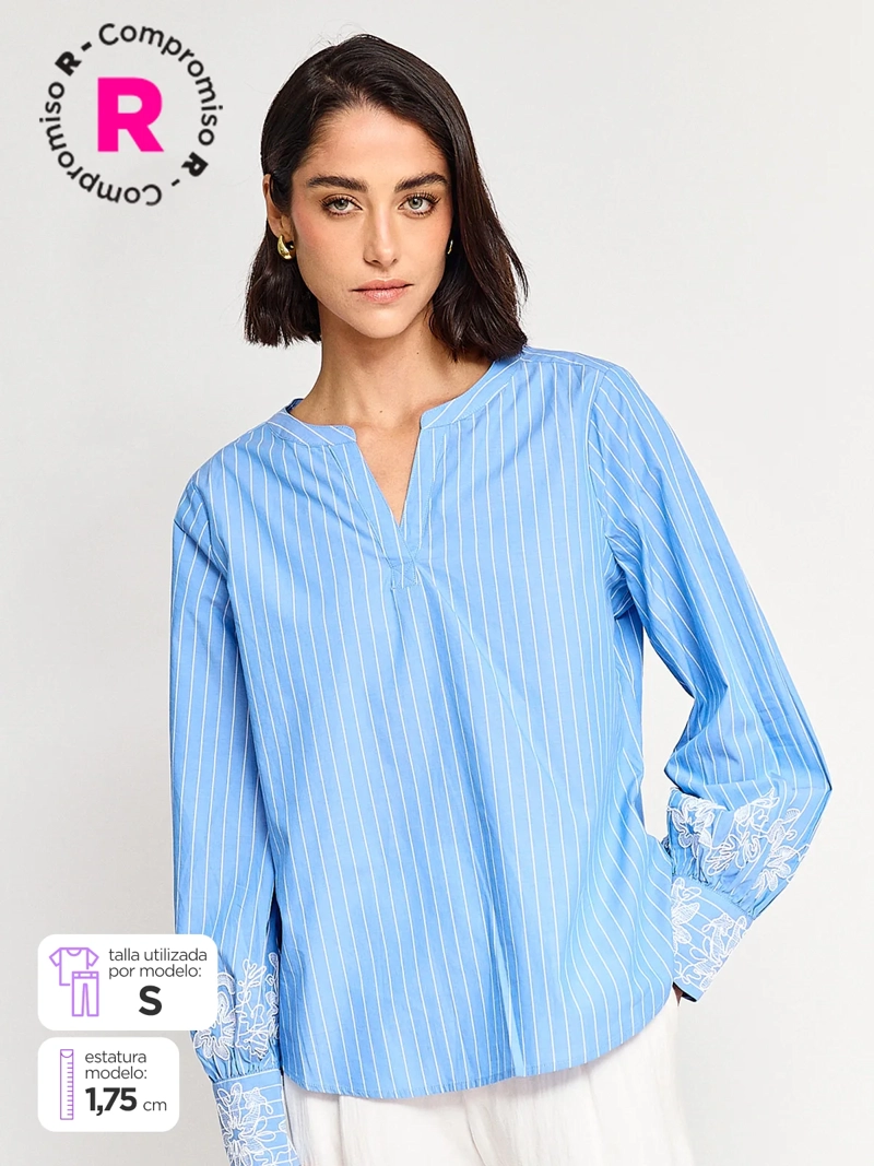 BLUSA MANGA LARGA MUJER CACHAREL BRUNA - 1
