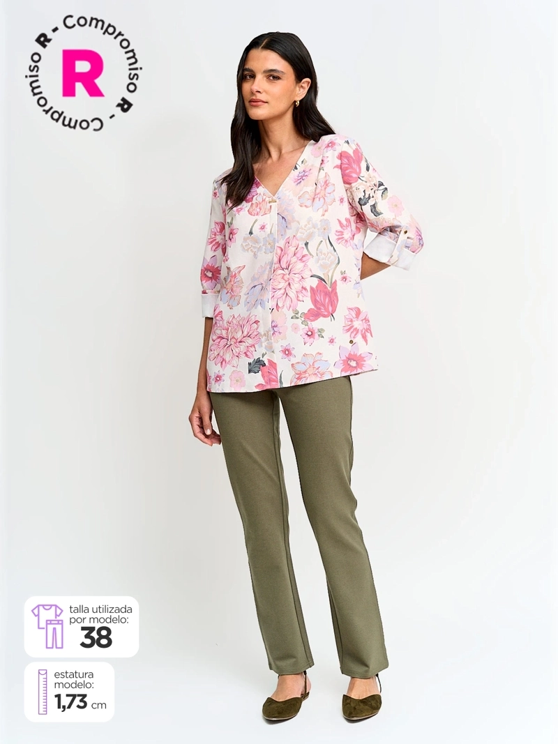 PANTALÓN REGULAR MUJER CACHAREL ELCHI - 1