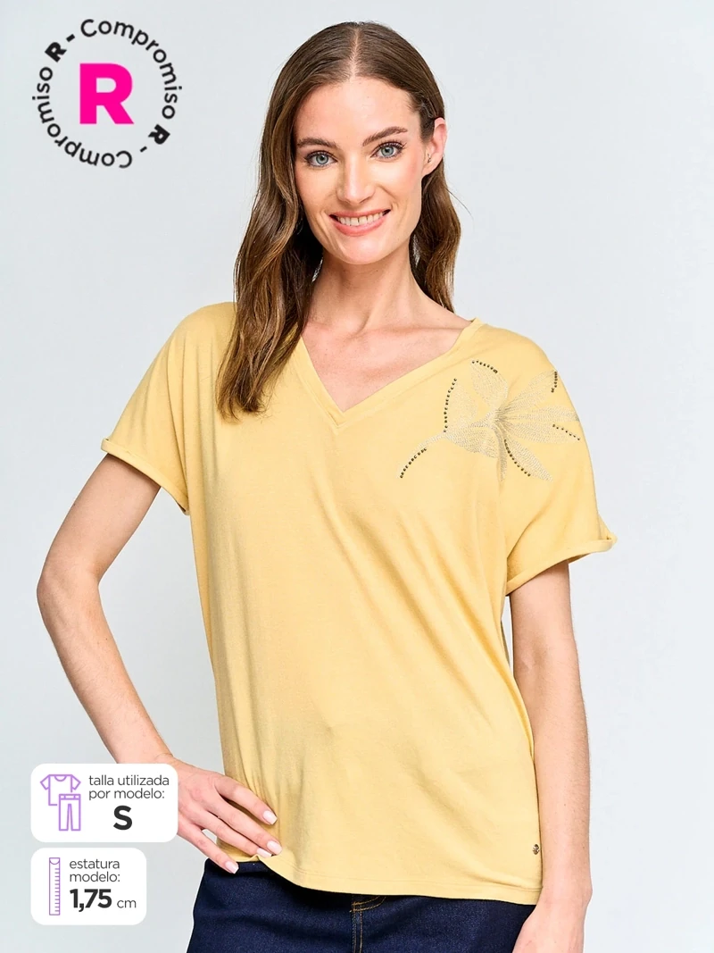 POLO MANGA CORTA MUJER CACHAREL CACO - 1