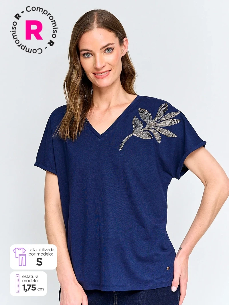 POLO MANGA CORTA MUJER CACHAREL CACO - 1