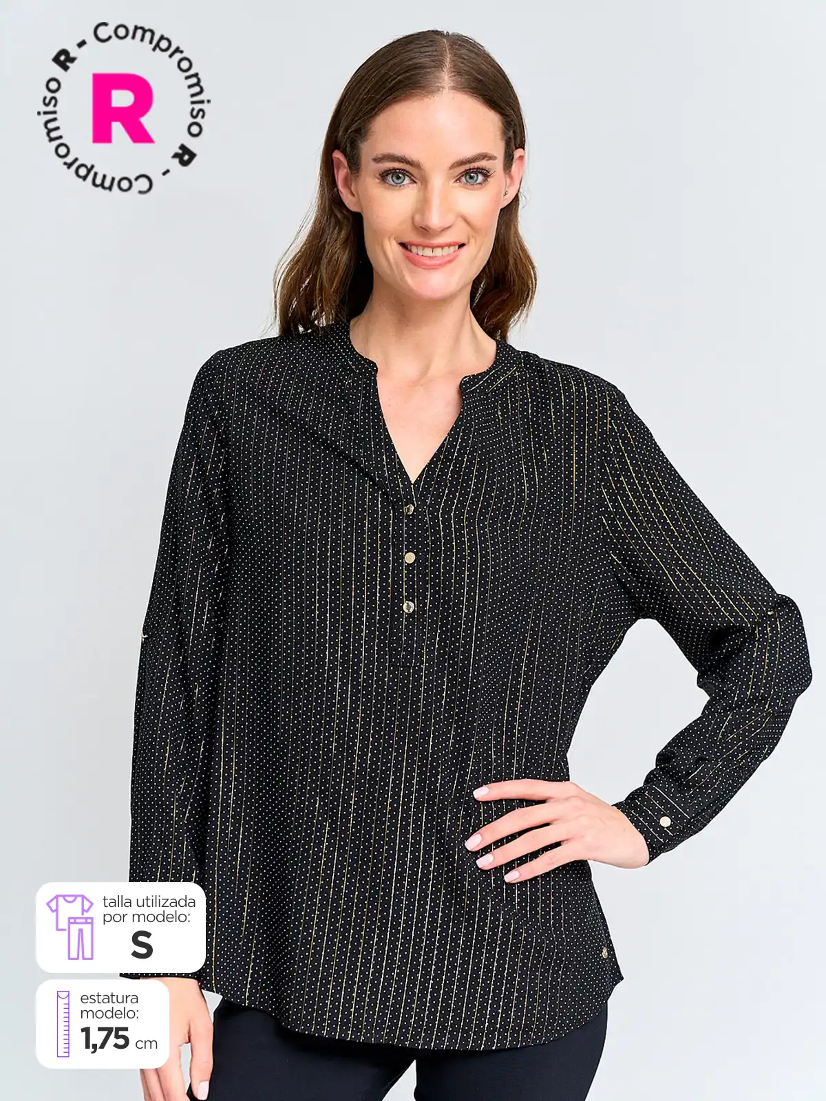 BLUSA MANGA LARGA MUJER CACHAREL DAISY - 1
