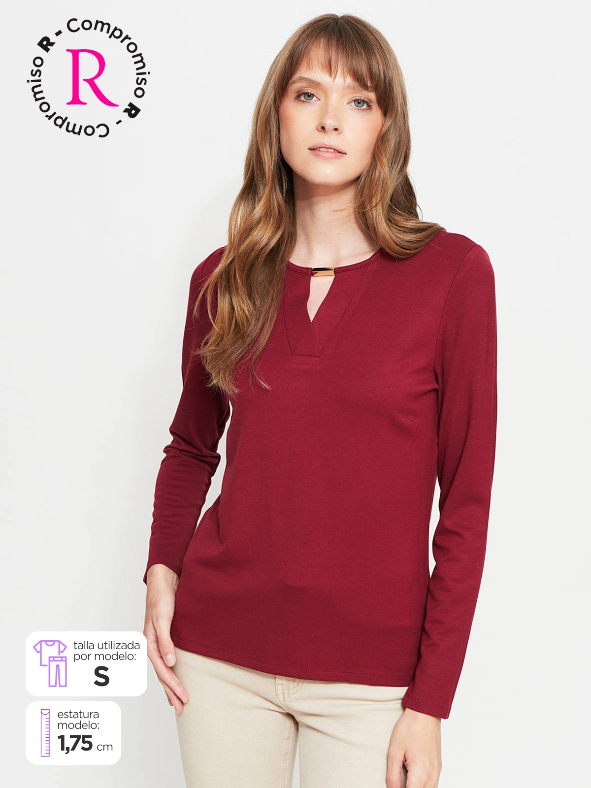 POLO MANGA LARGA MUJER CACHAREL ESTER - 1