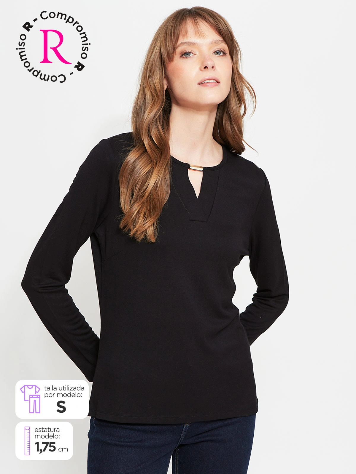 POLO MANGA LARGA MUJER CACHAREL ESTER - 1