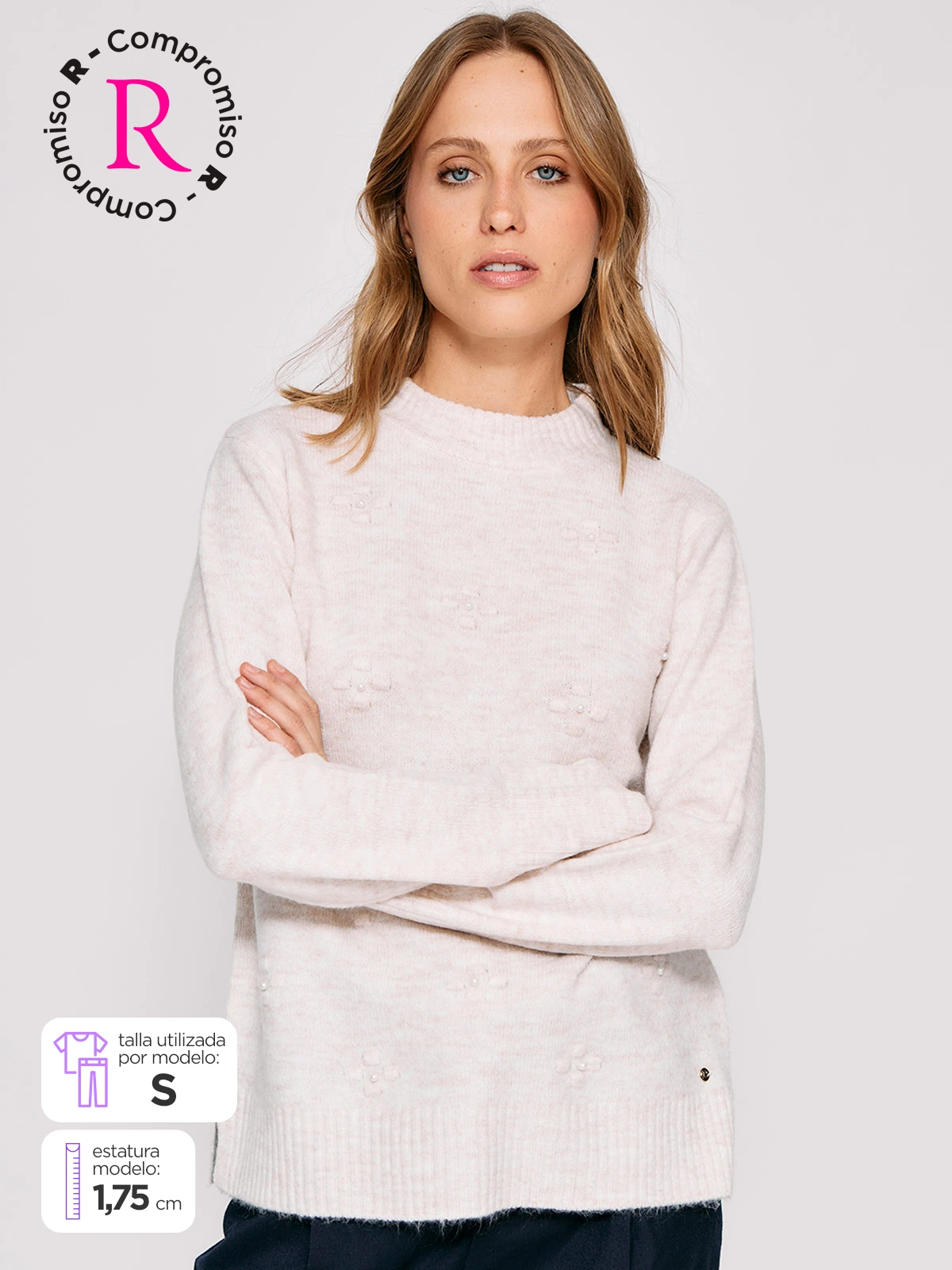 SWEATER MANGA LARGA MUJER CACHAREL ARIANA - 1
