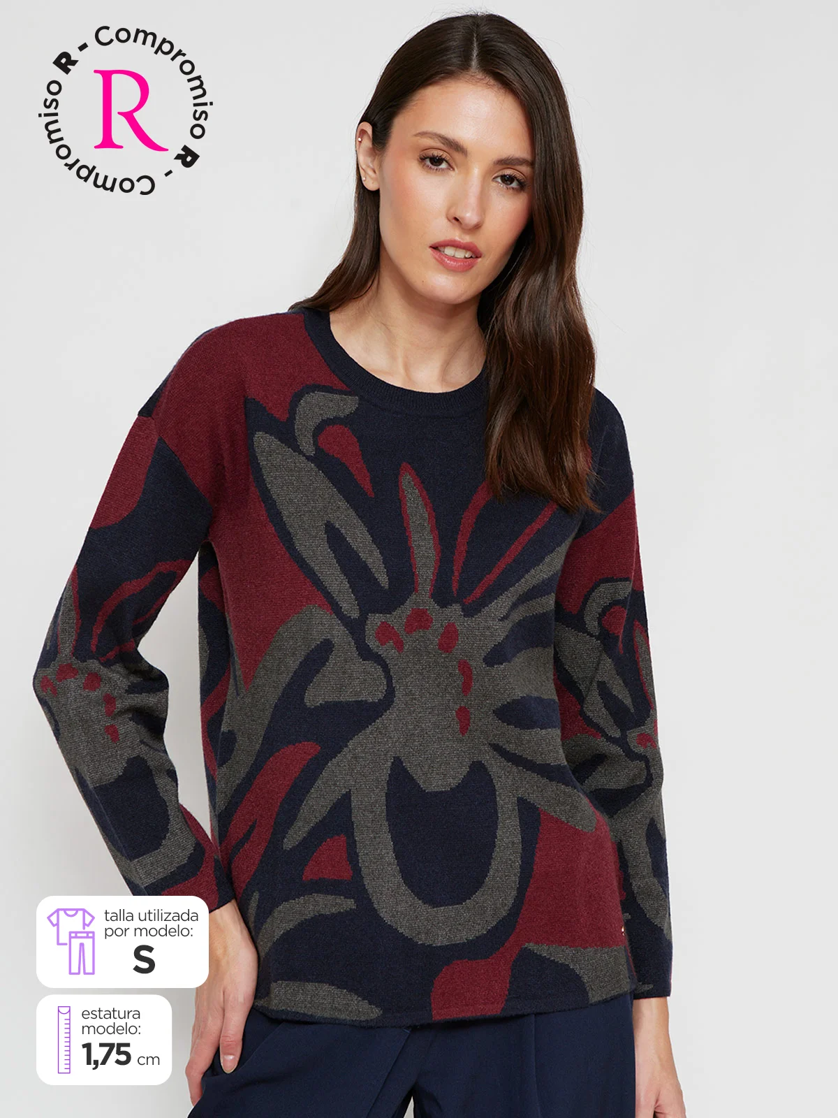 SWEATER MANGA LARGA MUJER CACHAREL FELICIA - 1