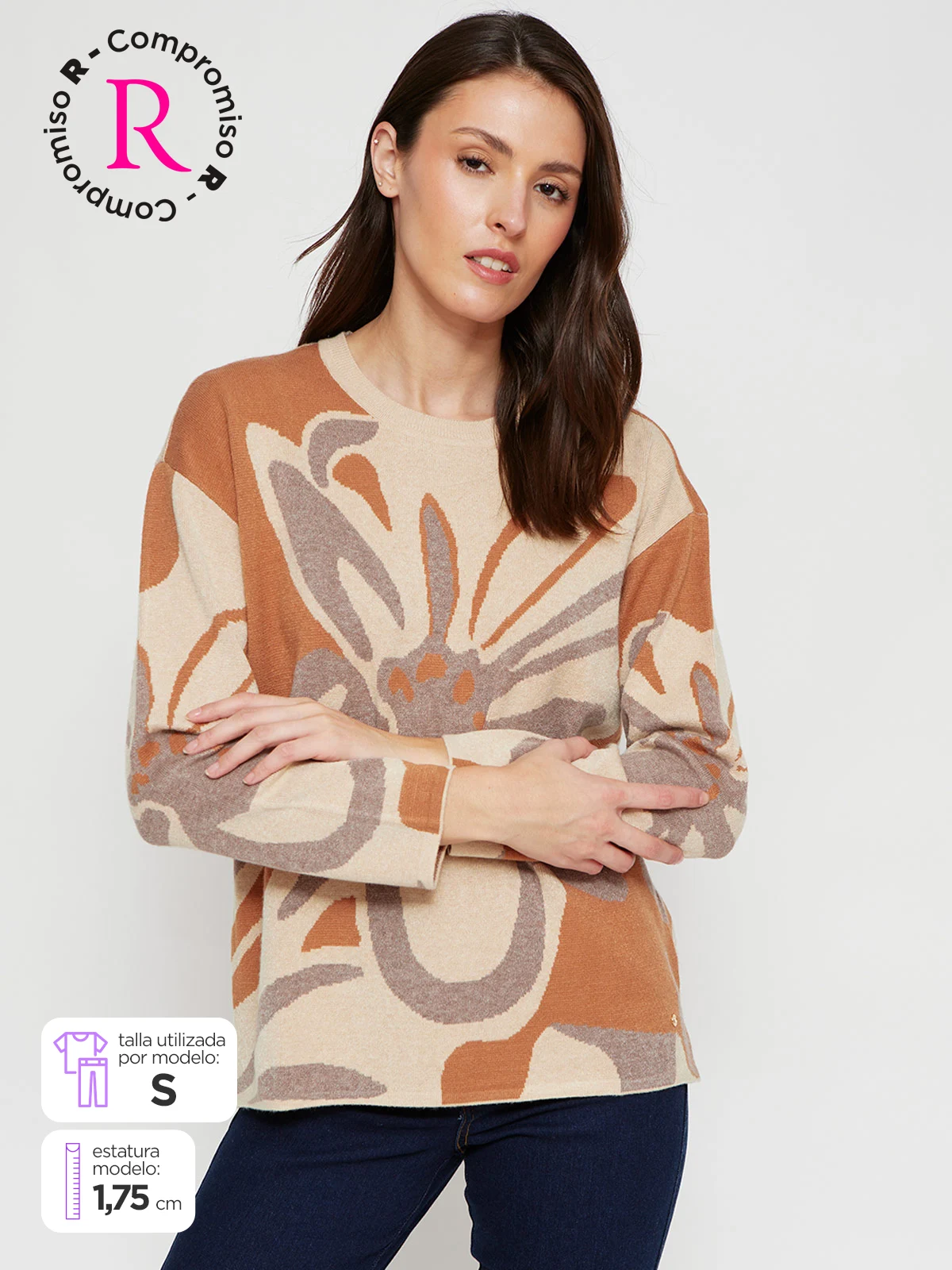 SWEATER MANGA LARGA MUJER CACHAREL FELICIA - 1
