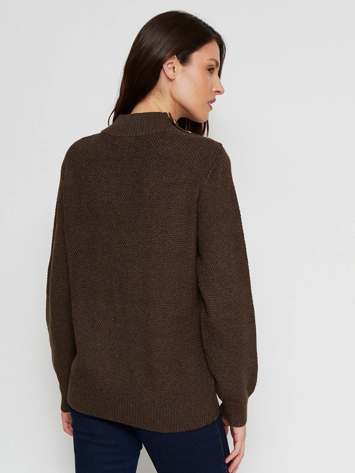 SWEATER MANGA LARGA MUJER CACHAREL TRENZA - 2