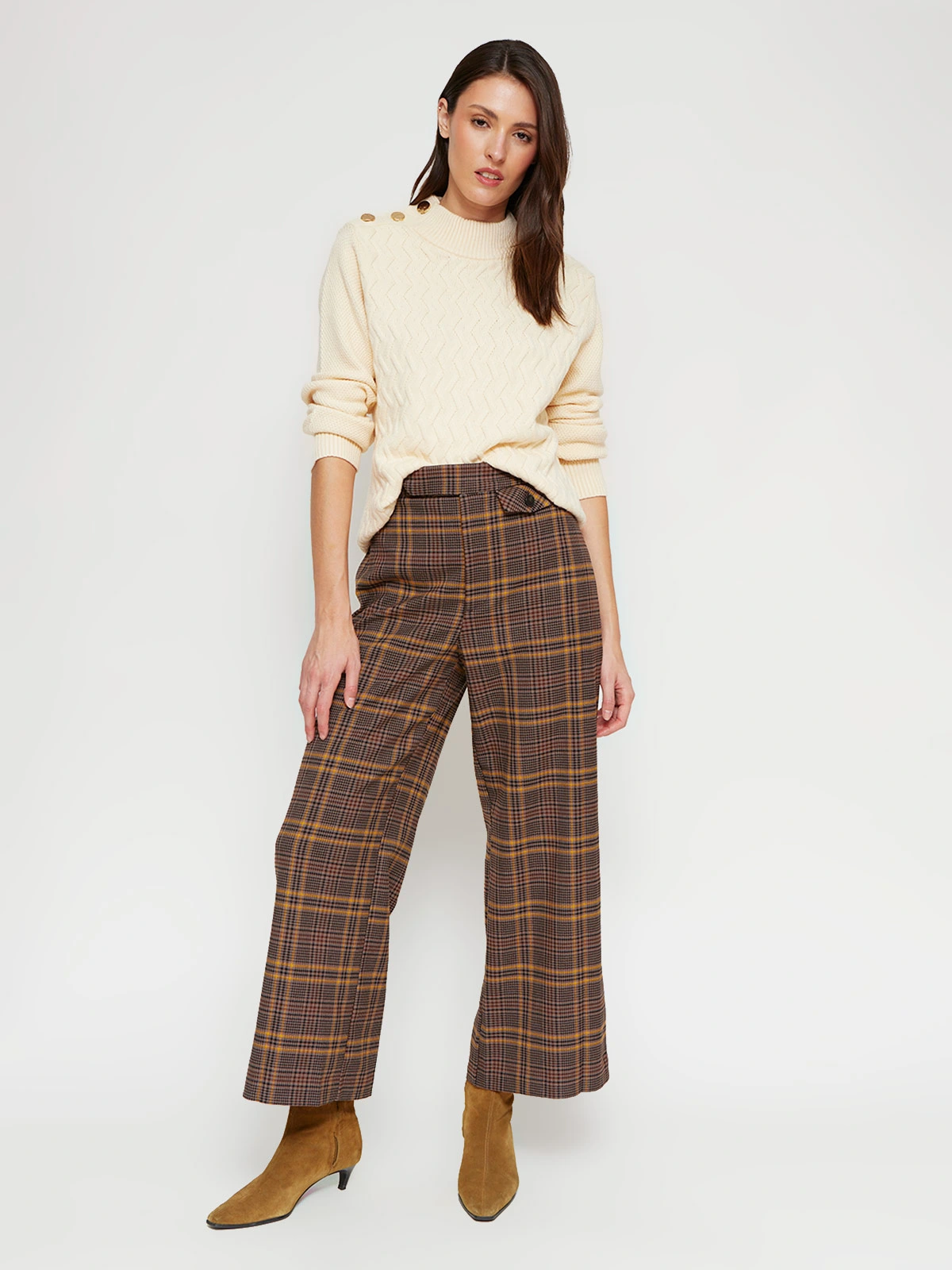 SWEATER MANGA LARGA MUJER CACHAREL TRENZA - 4