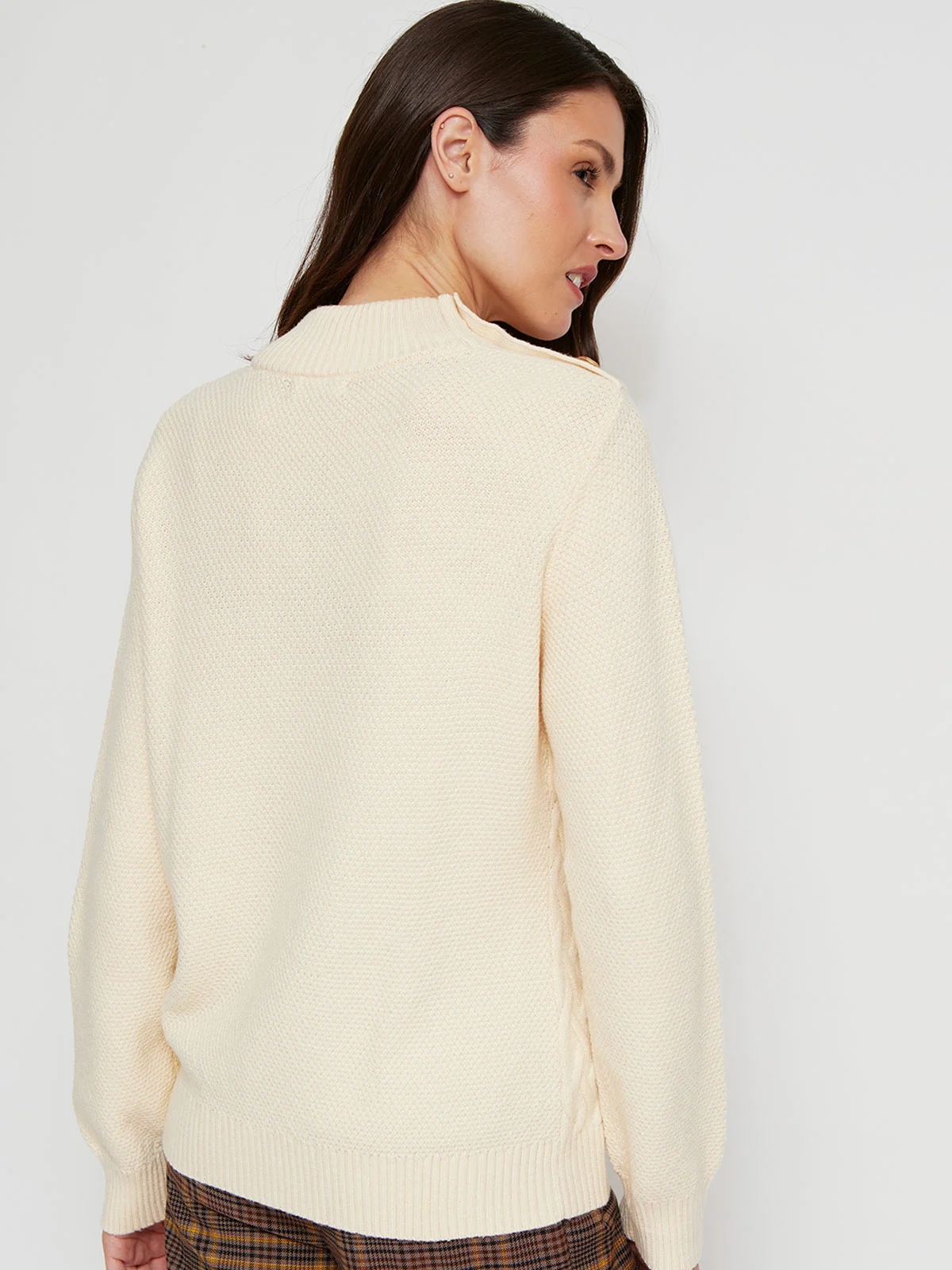 SWEATER MANGA LARGA MUJER CACHAREL TRENZA - 2