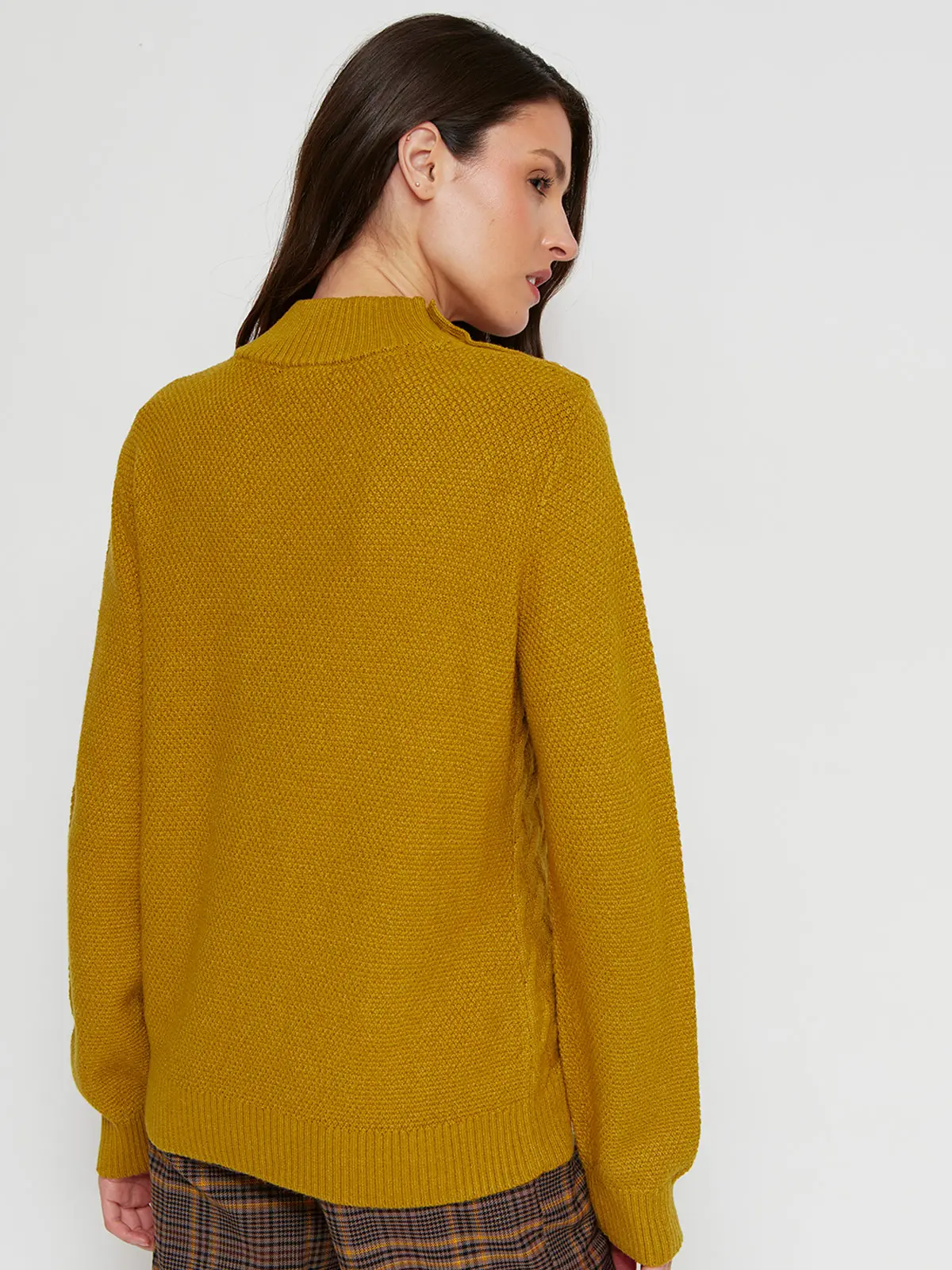 SWEATER MANGA LARGA MUJER CACHAREL TRENZA - 2