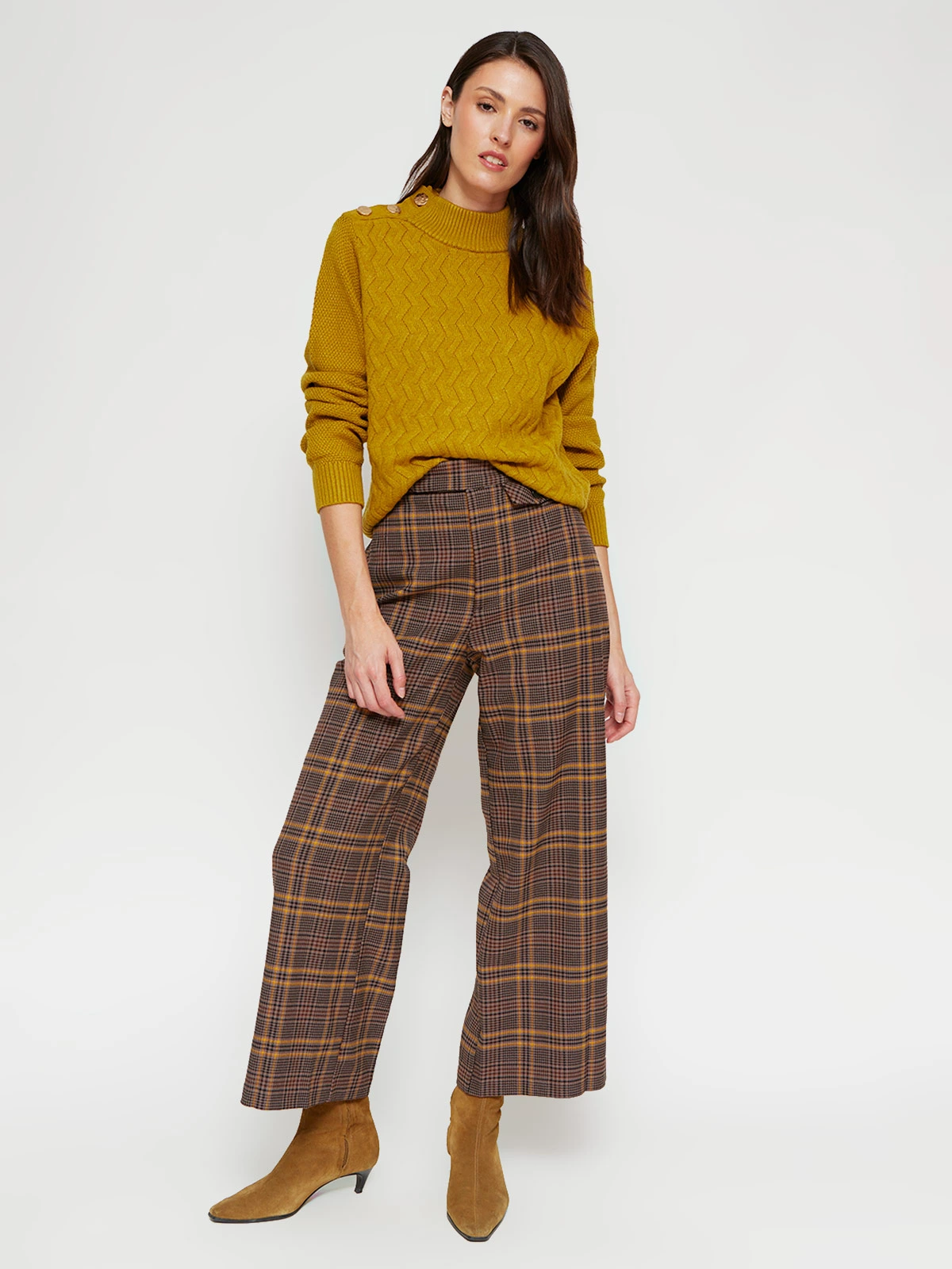 SWEATER MANGA LARGA MUJER CACHAREL TRENZA - 4