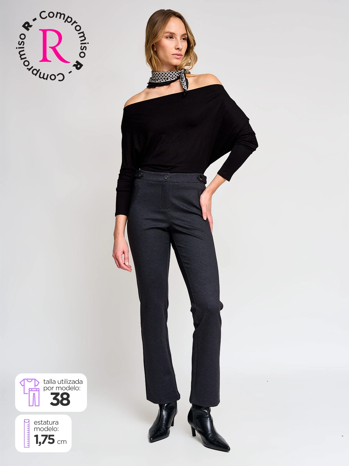 PANTALÓN REGULAR MUJER CACHAREL ALICIA - 1