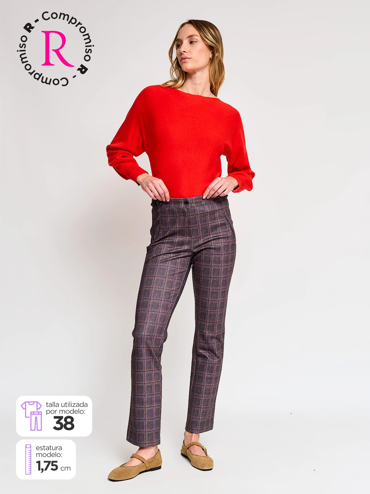 PANTALÓN REGULAR MUJER CACHAREL ALICIA - 1