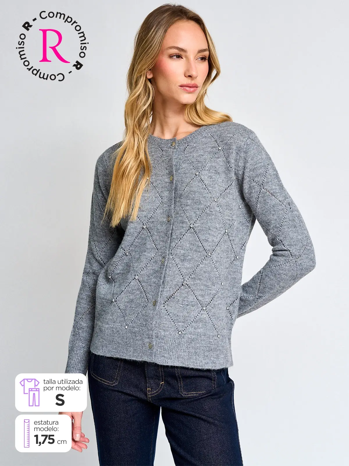 CARDIGAN MUJER CACHAREL AYLA - 1