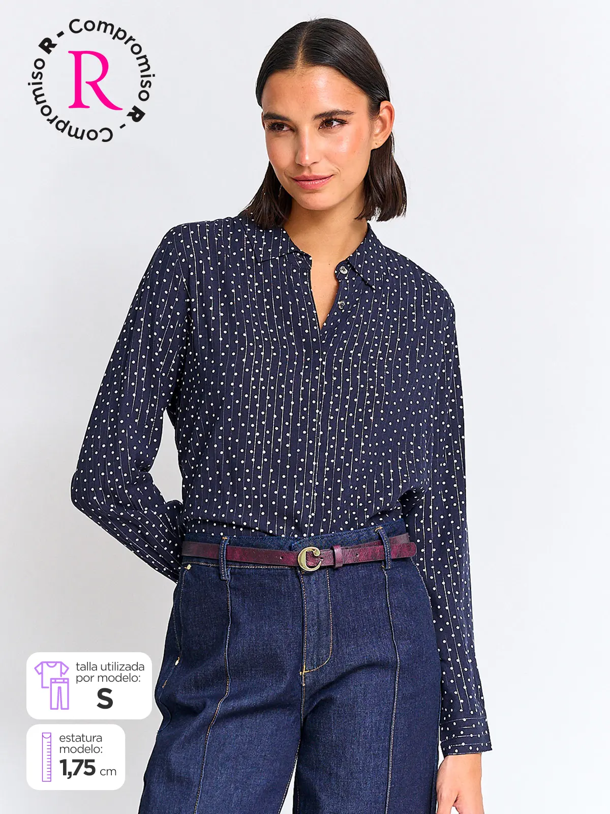 BLUSA MANGA LARGA MUJER CACHAREL BLAS - 1