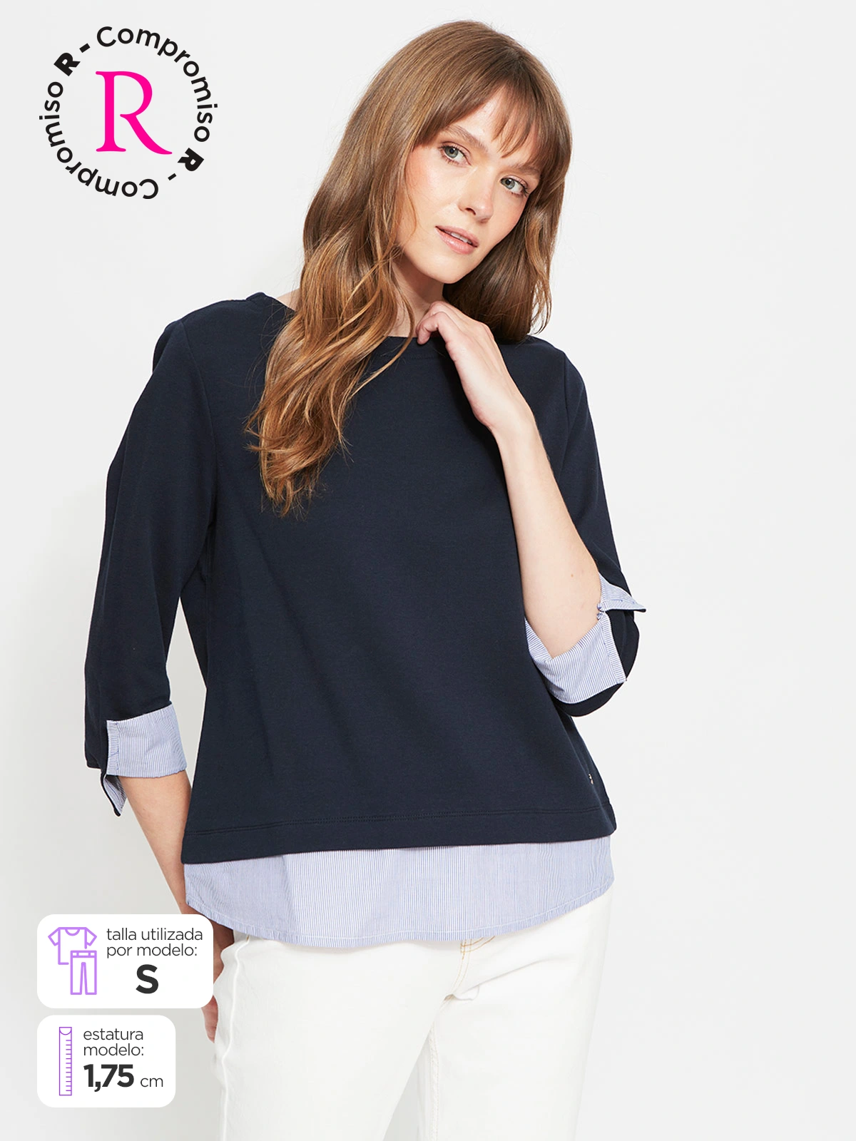 POLO MANGA 3/4 MUJER CACHAREL DIONE - 1