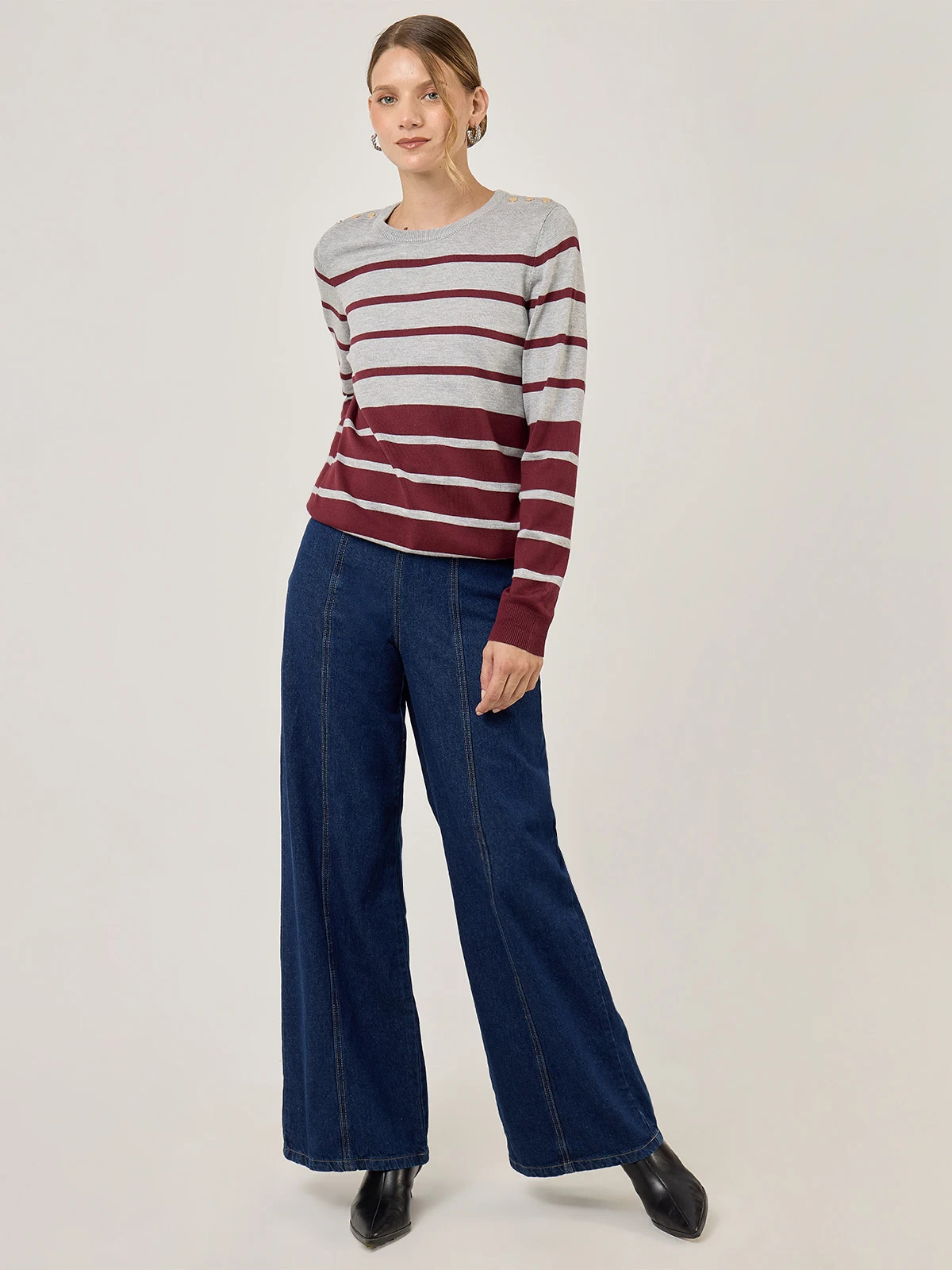 SWEATER MANGA LARGA MUJER CACHAREL BERRE - 5