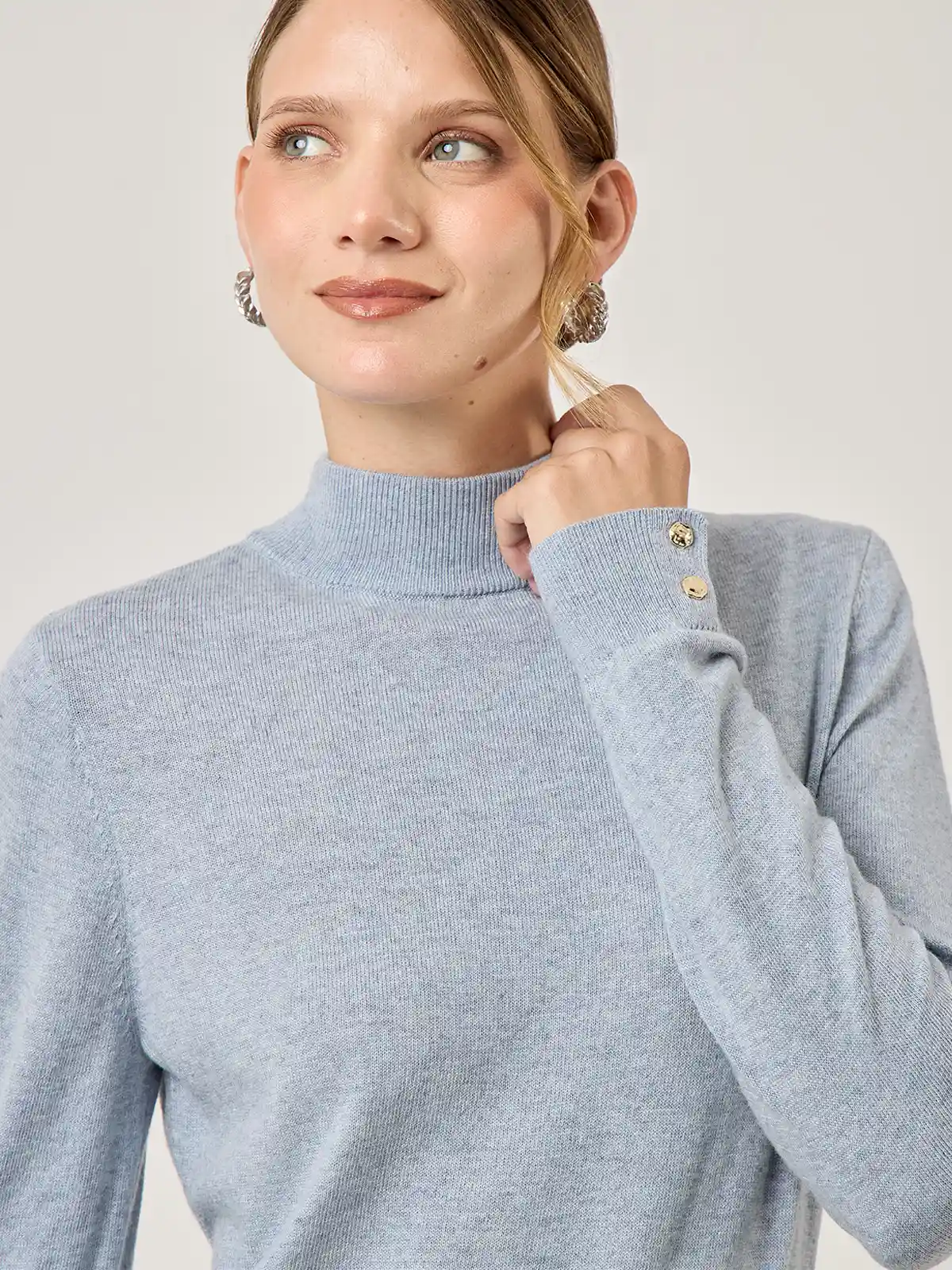 SWEATER MANGA LARGA MUJER CACHAREL RUBI - 4