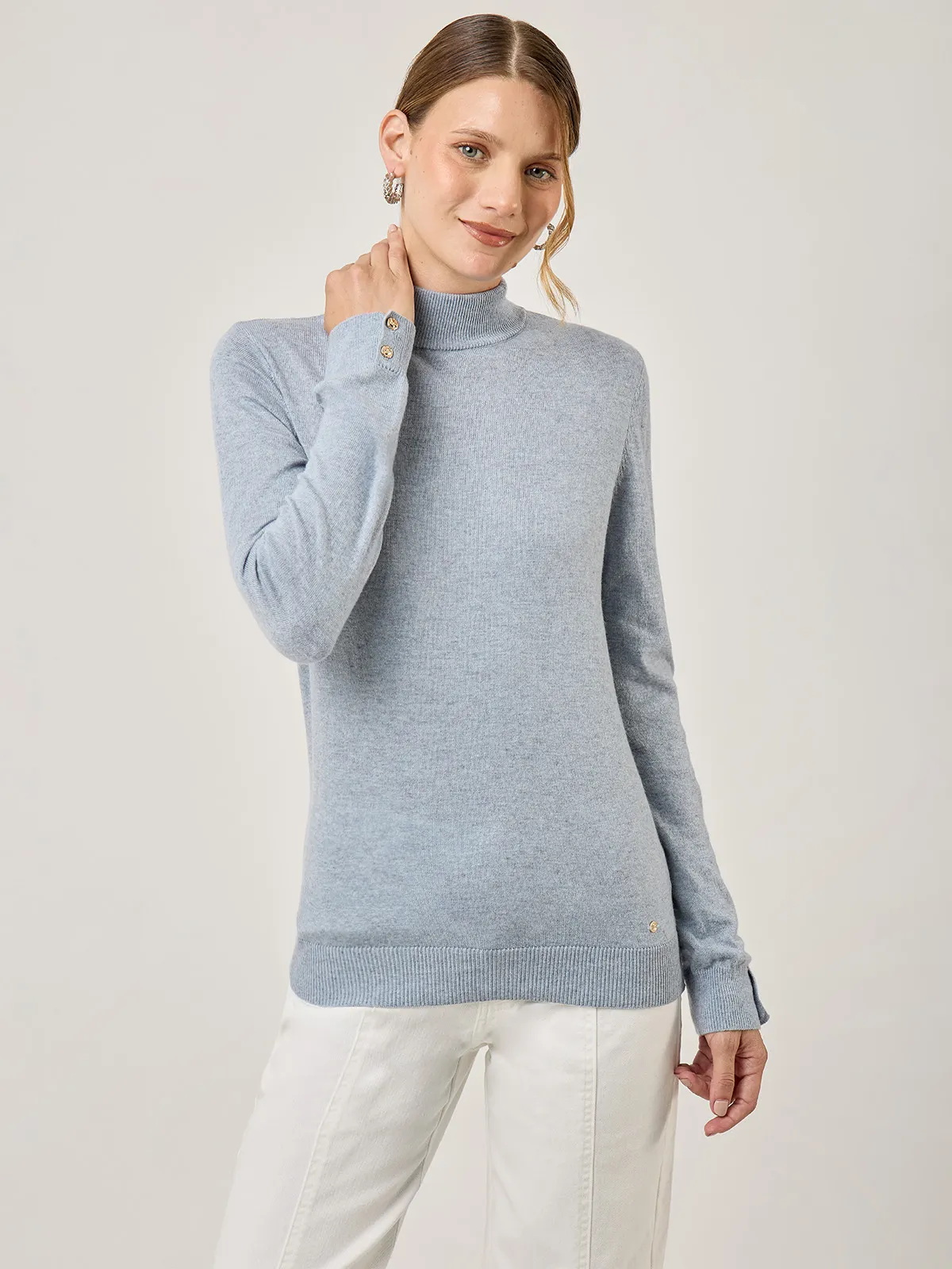 SWEATER MANGA LARGA MUJER CACHAREL RUBI - 1