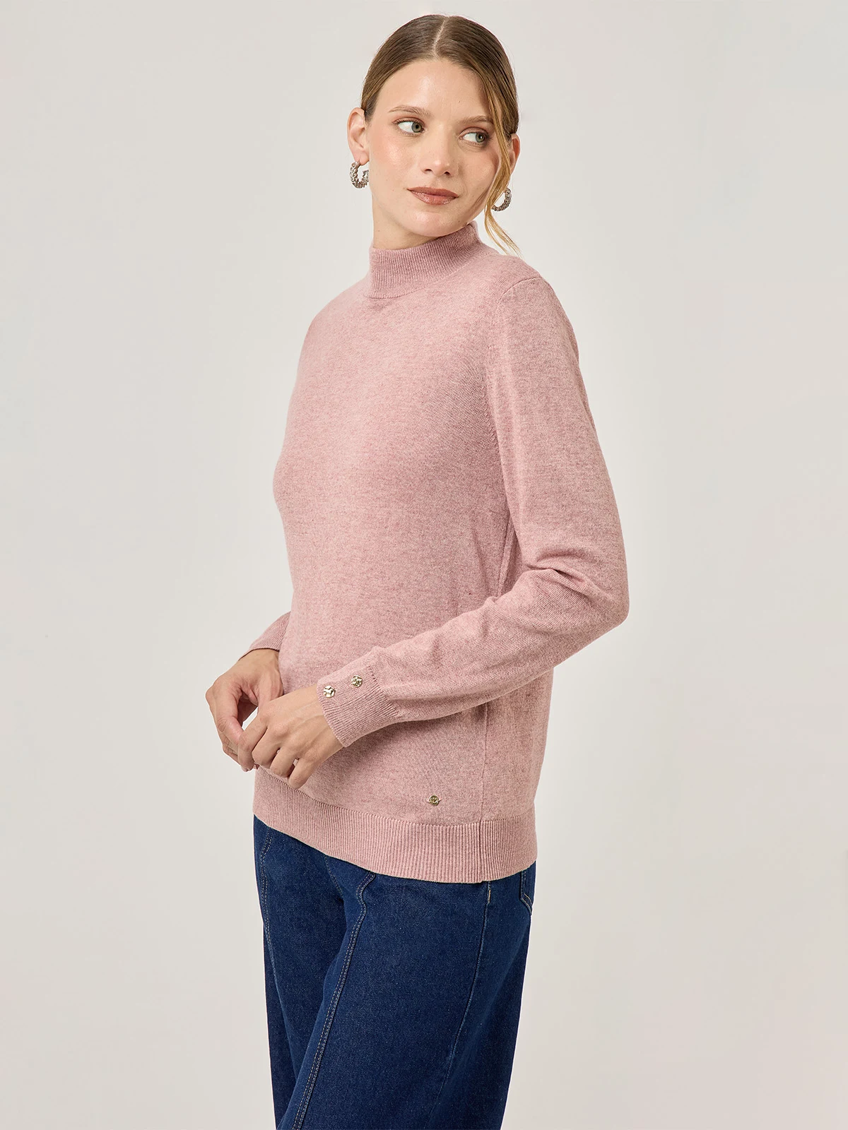 SWEATER MANGA LARGA MUJER CACHAREL RUBI - 3