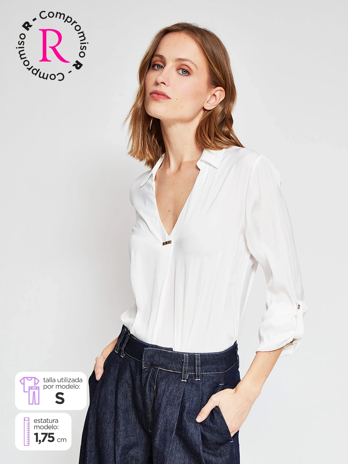 BLUSA MANGA LARGA MUJER CACHAREL - 1