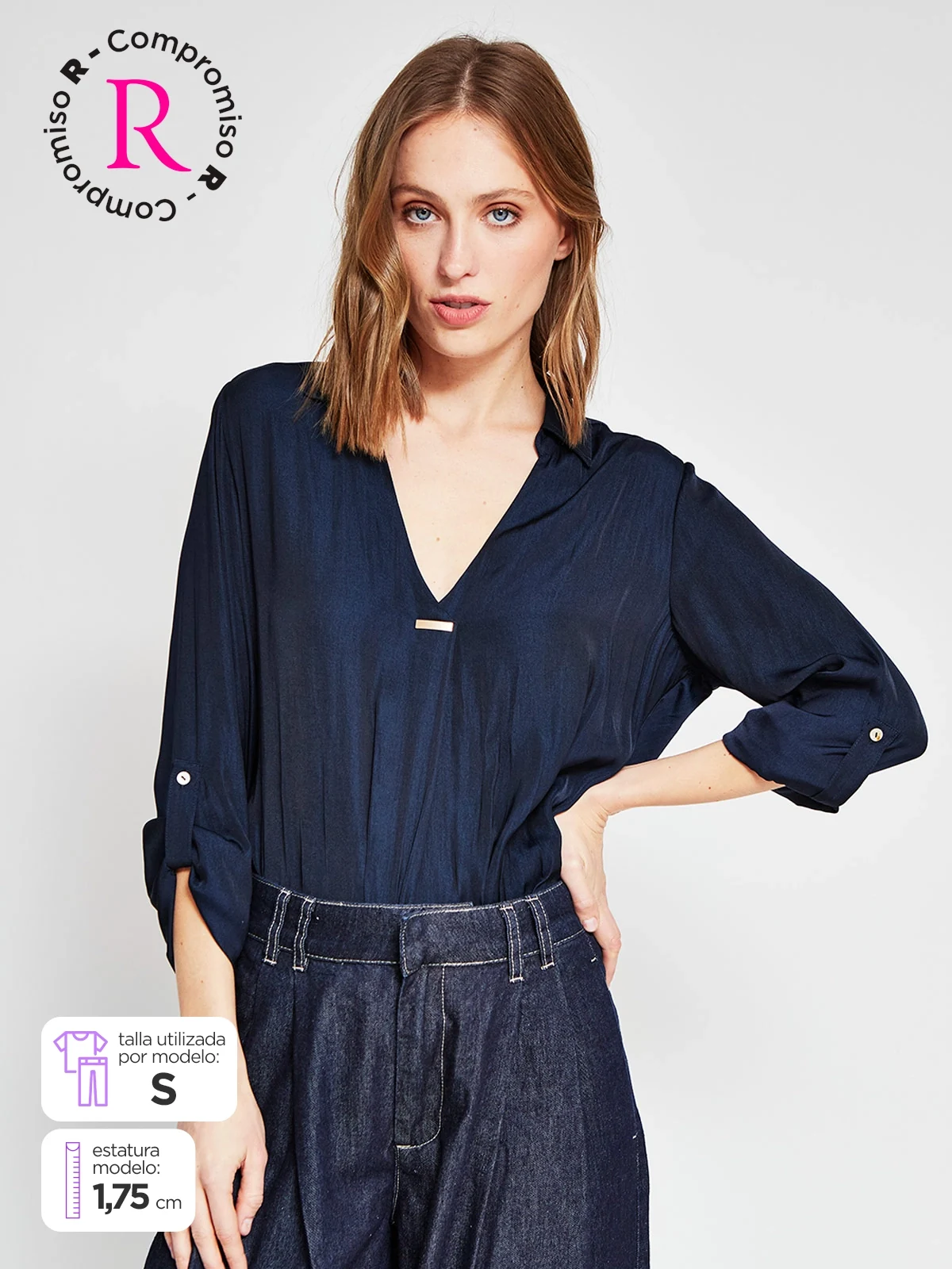 BLUSA MANGA LARGA MUJER CACHAREL - 1