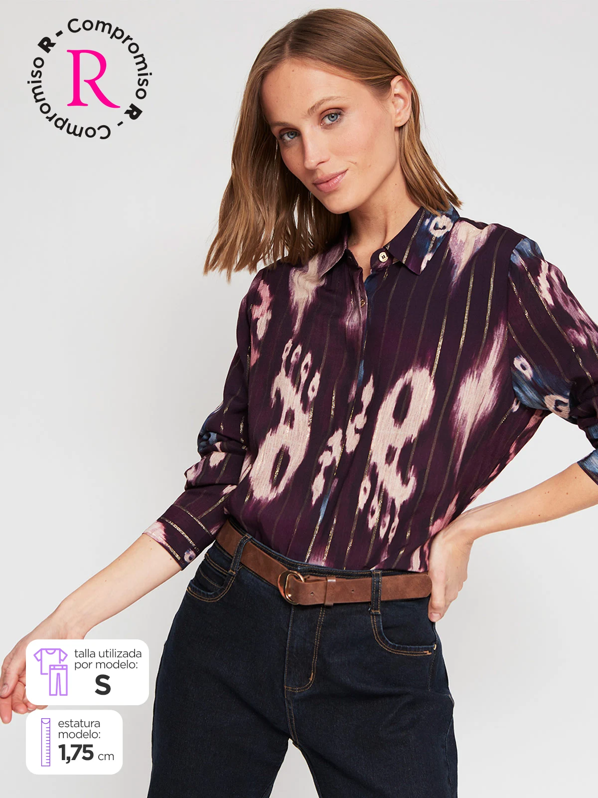 BLUSA MANGA LARGA MUJER CACHAREL BLAS - 1