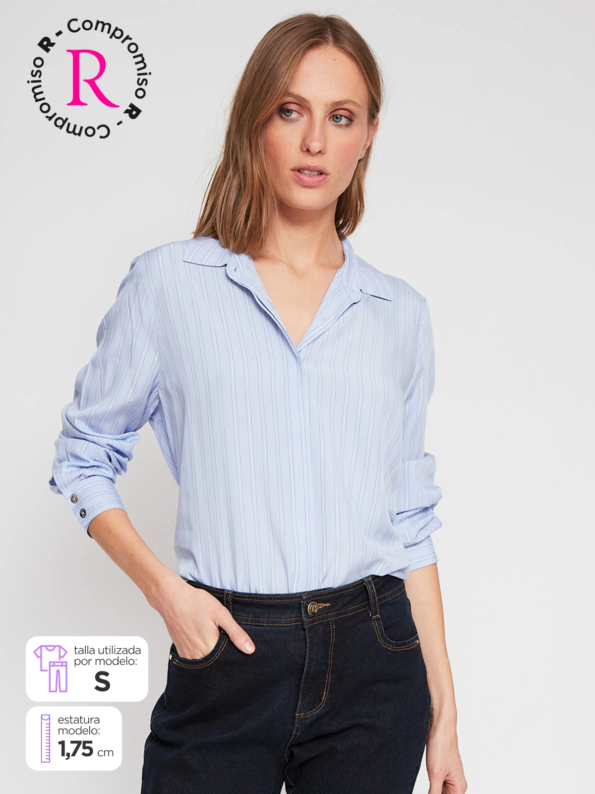 BLUSA MANGA LARGA MUJER CACHAREL BLAS - 1