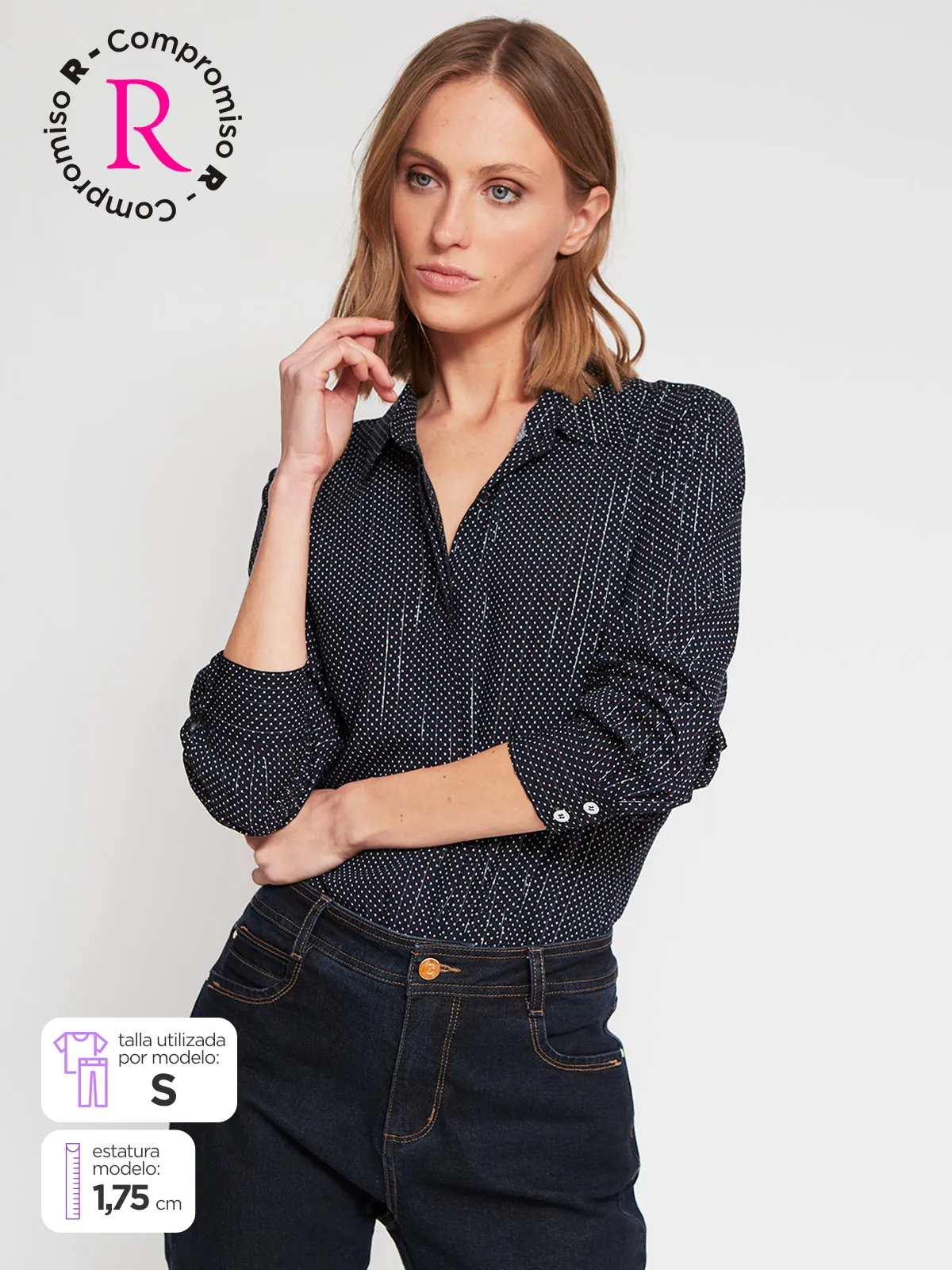 BLUSA MANGA LARGA MUJER CACHAREL BLAS - 1